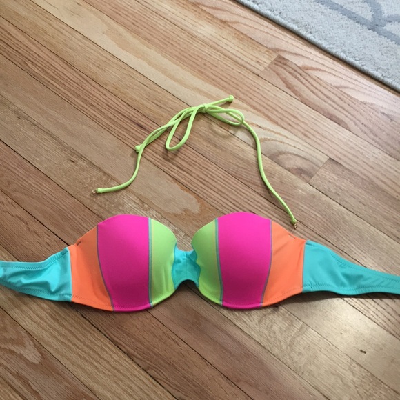 Victoria's Secret Other - Neon striped bikini top